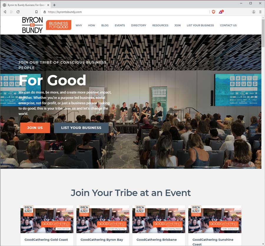 Byron to Bundy website screen grab