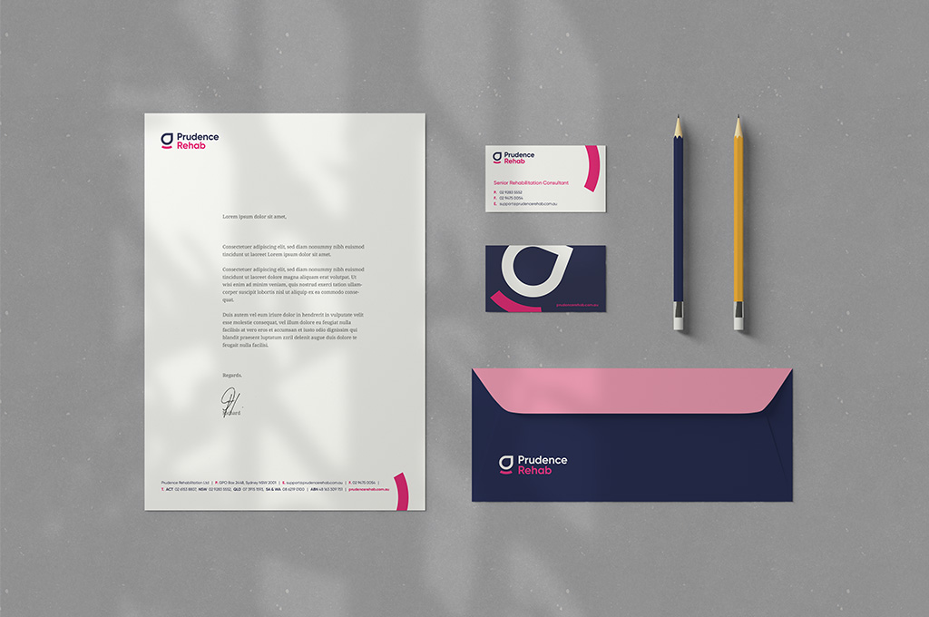 Prudence Rehab Brand Collateral
